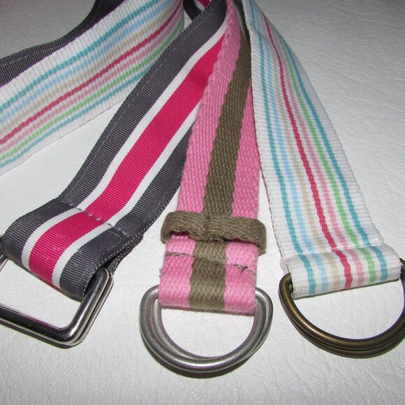 Striped Belts x 3 - Picture 1 of 8